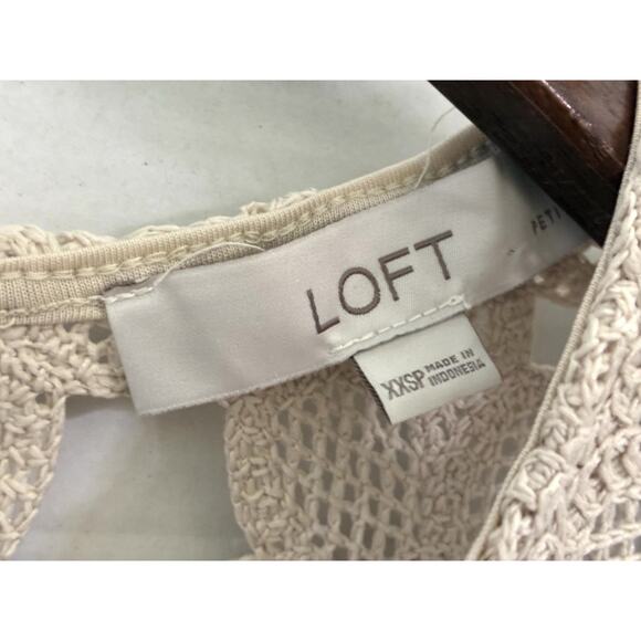 LOFT Crochet Floral Knit Tank Top – Women’s XXSP Petite - Picture 2 of 9